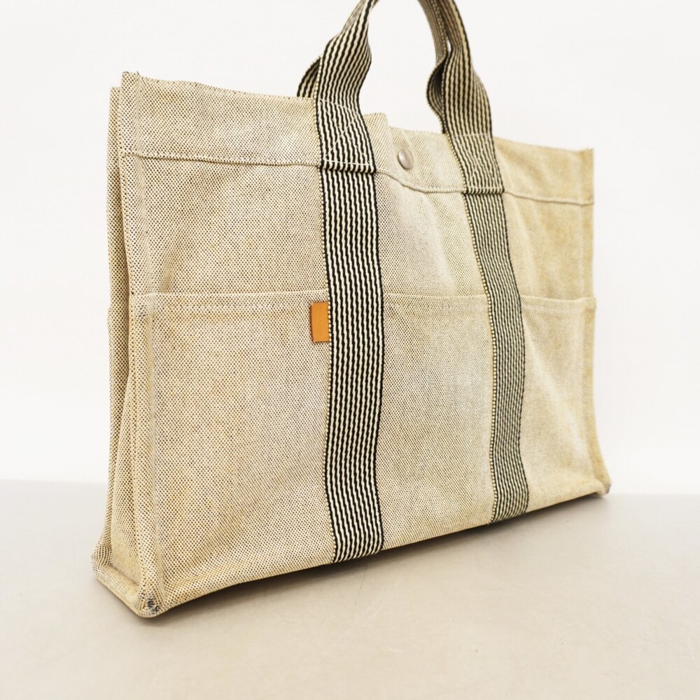 Hermes New Fourre-Tout Canvas Tote Bag, Gray, for Men and Women - Picture 2 of 9